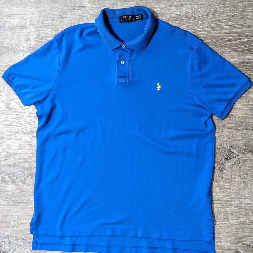 Polo Ralph Lauren Men's Classic Fit Performance Polo Golf Shirt size XL Blue